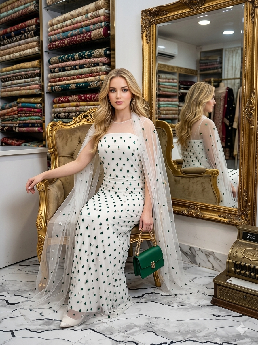 Hand Embelishment Dress (unstich)