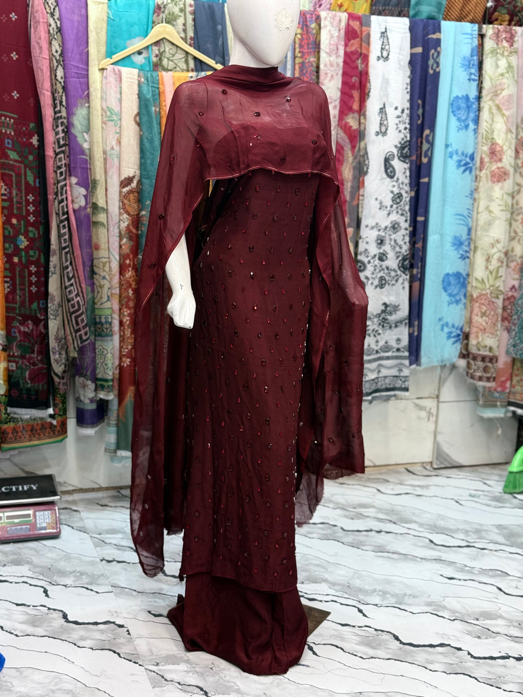 Hand Embelishment Dress (unstich)