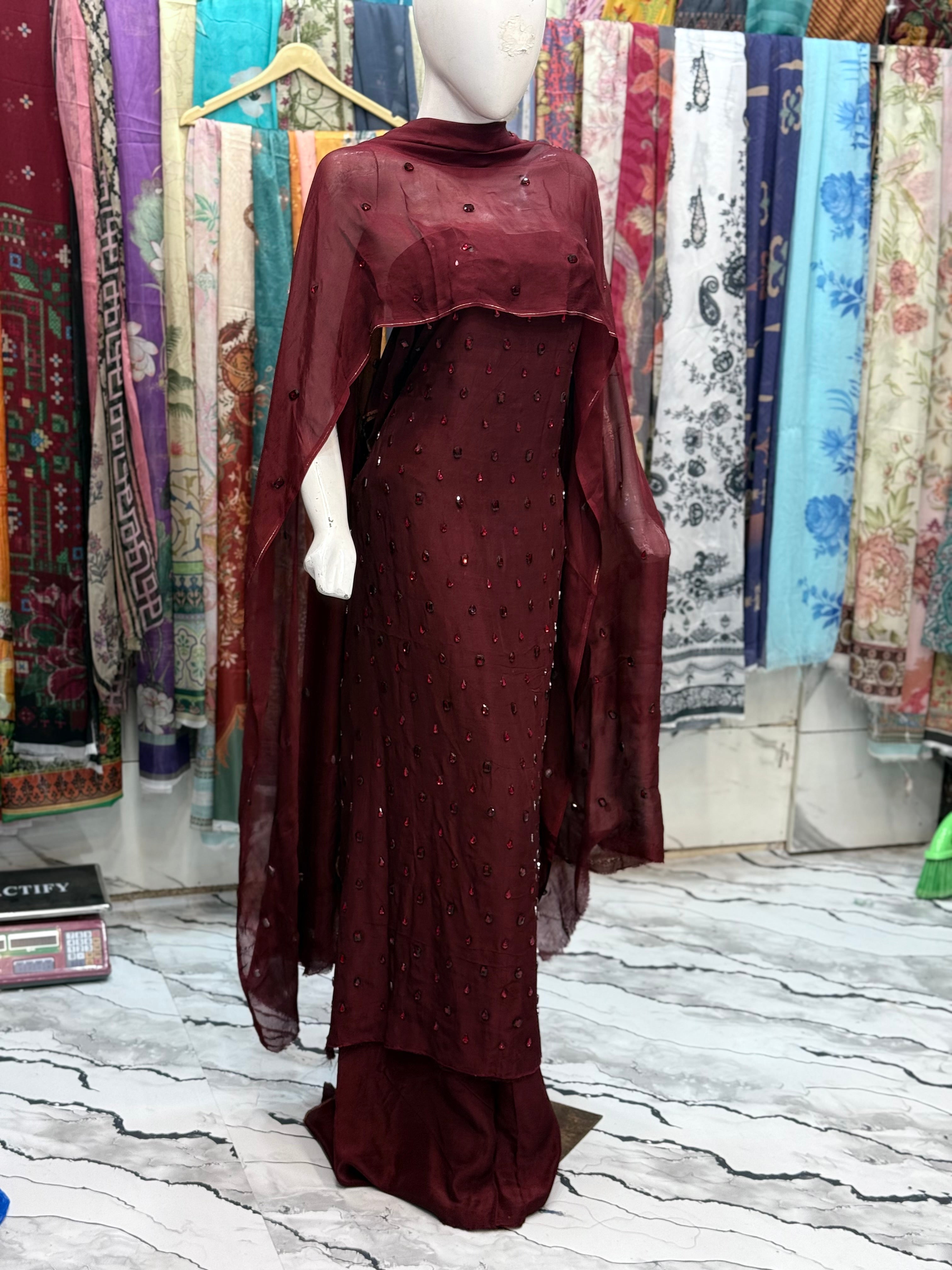 Hand Embelishment Dress (unstich)