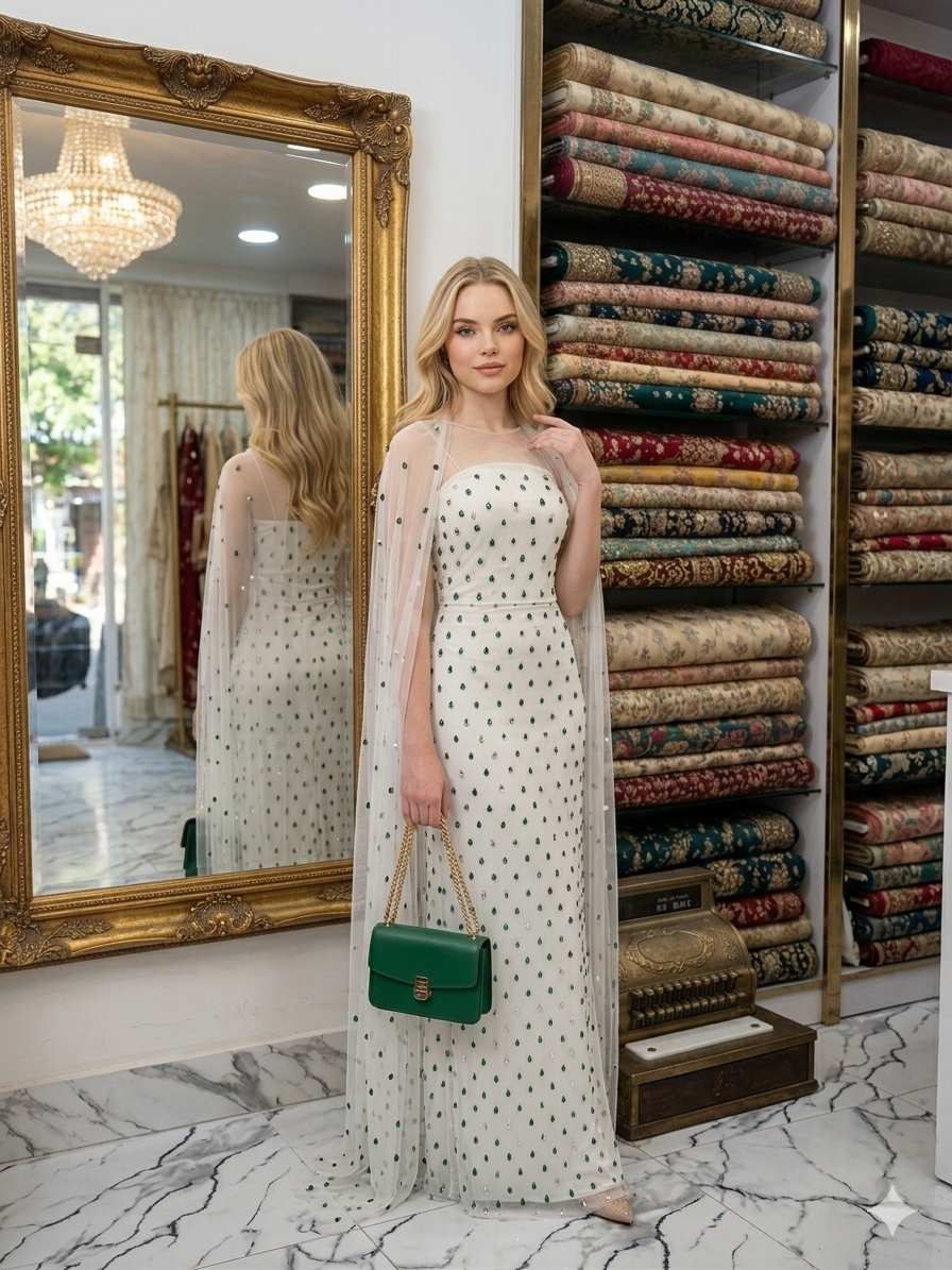 Hand Embelishment Dress (unstich)