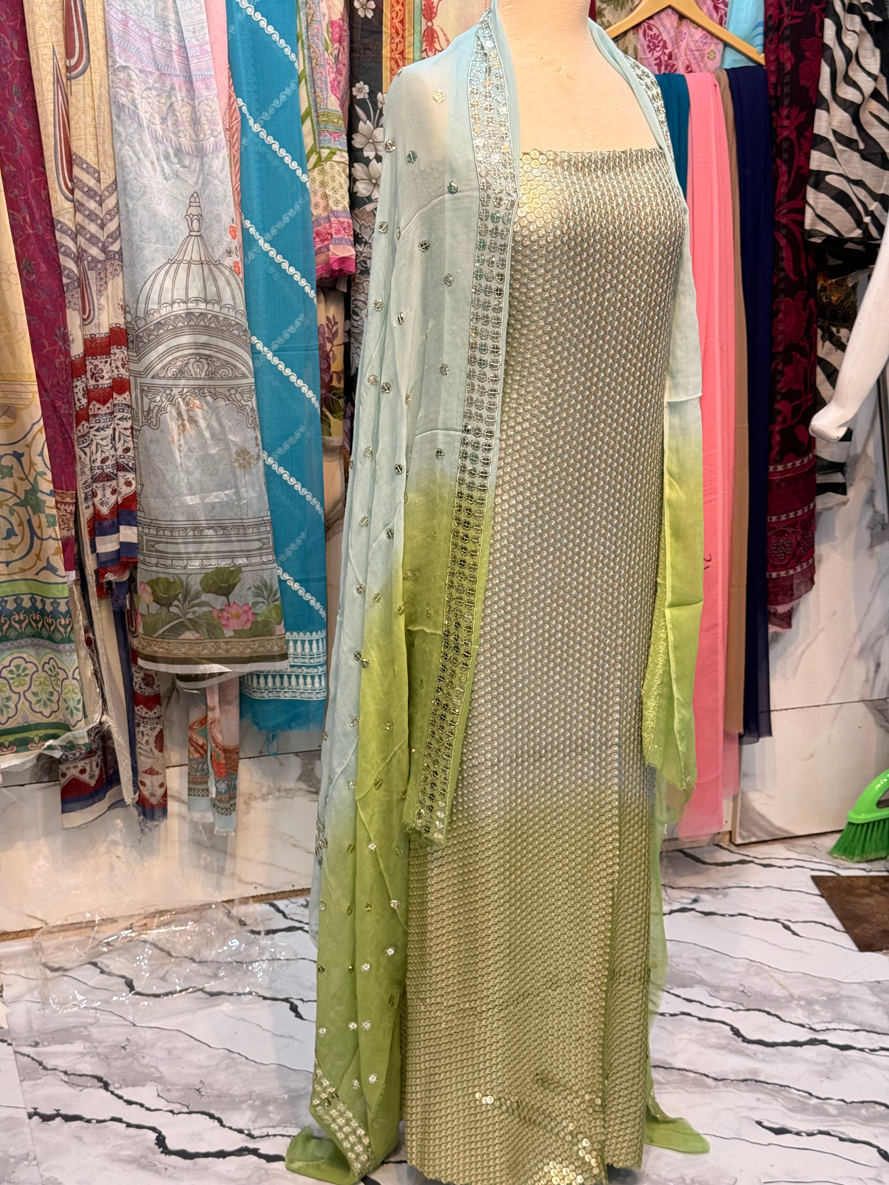 Ombré sequence Dress