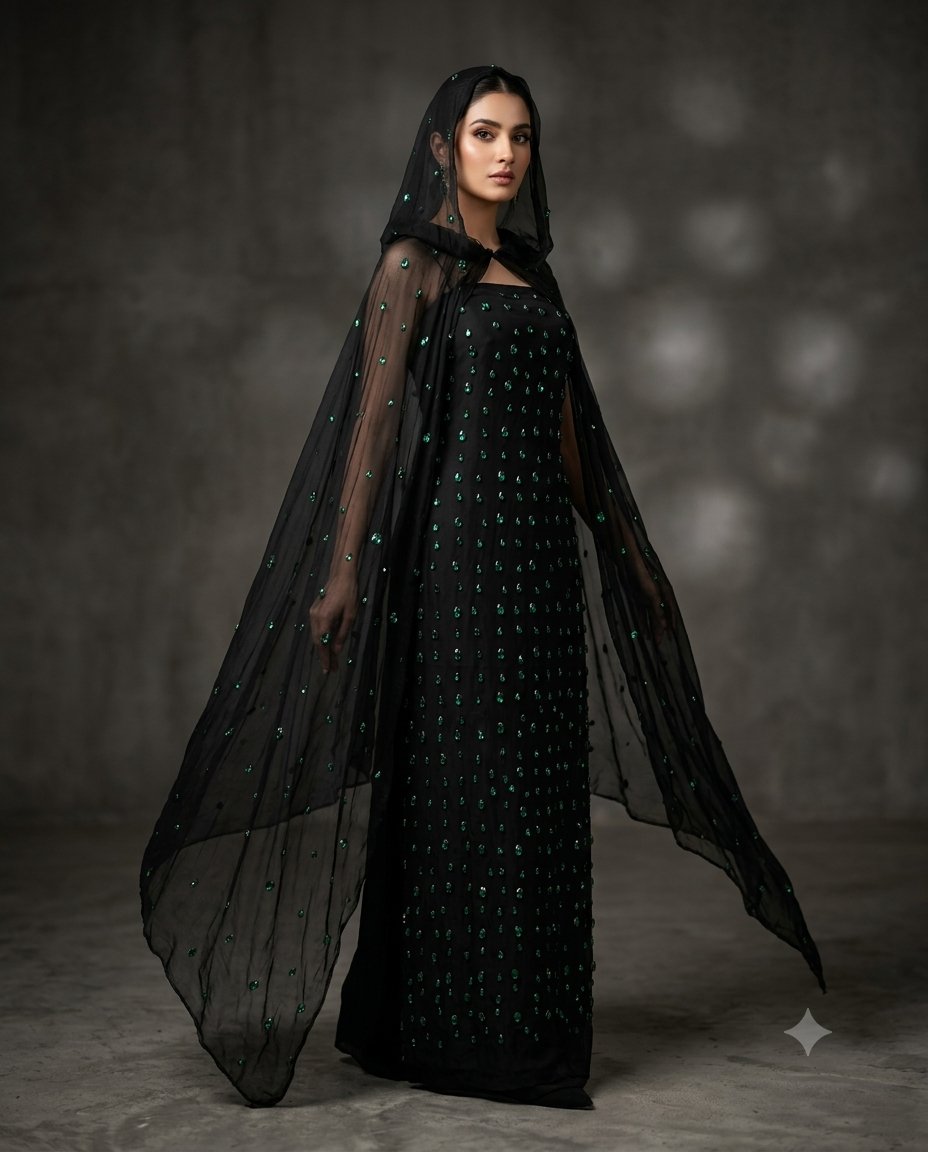 Hand Embellished Dress (unstich)