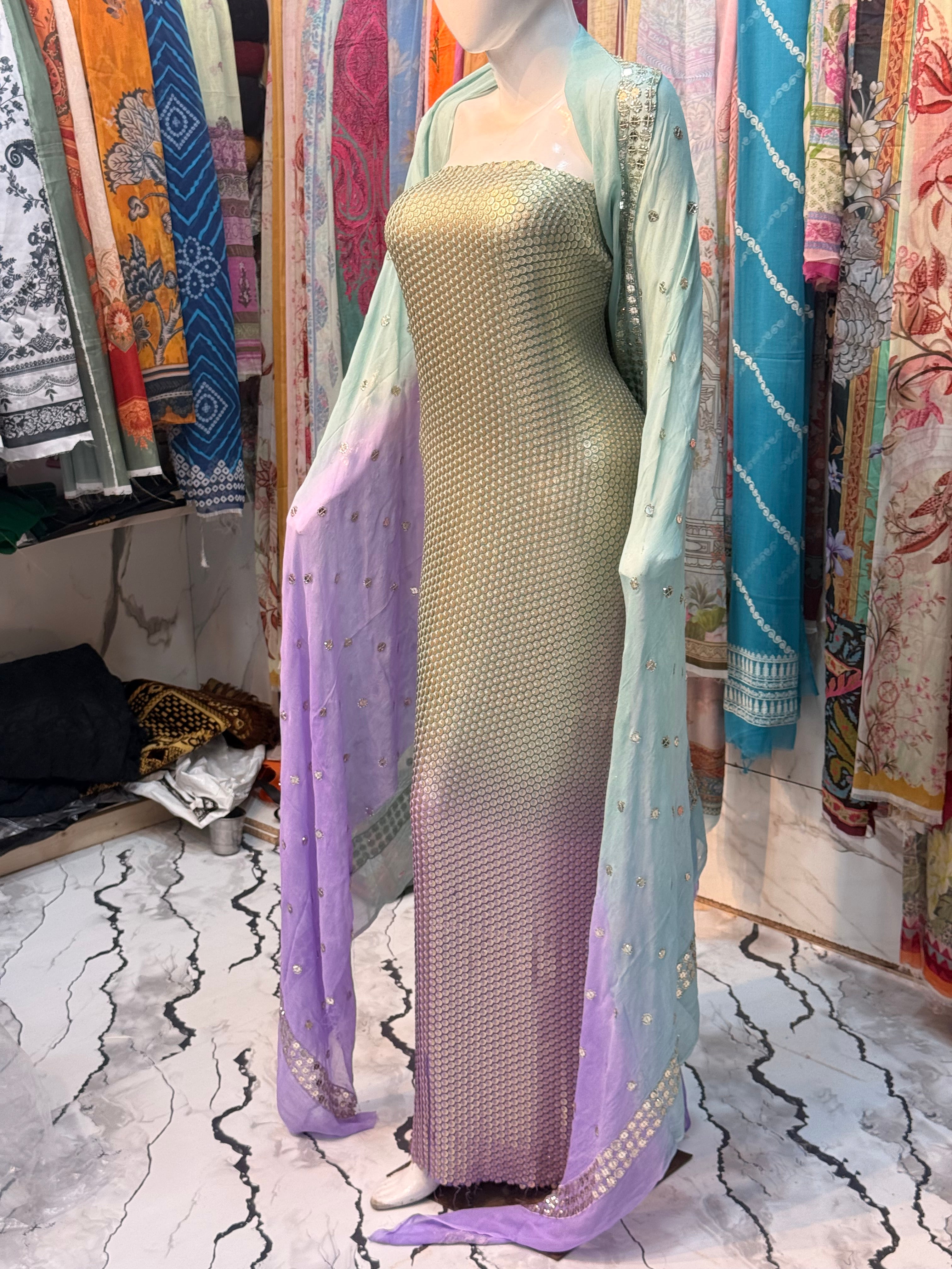 Ombré Sequence Dress