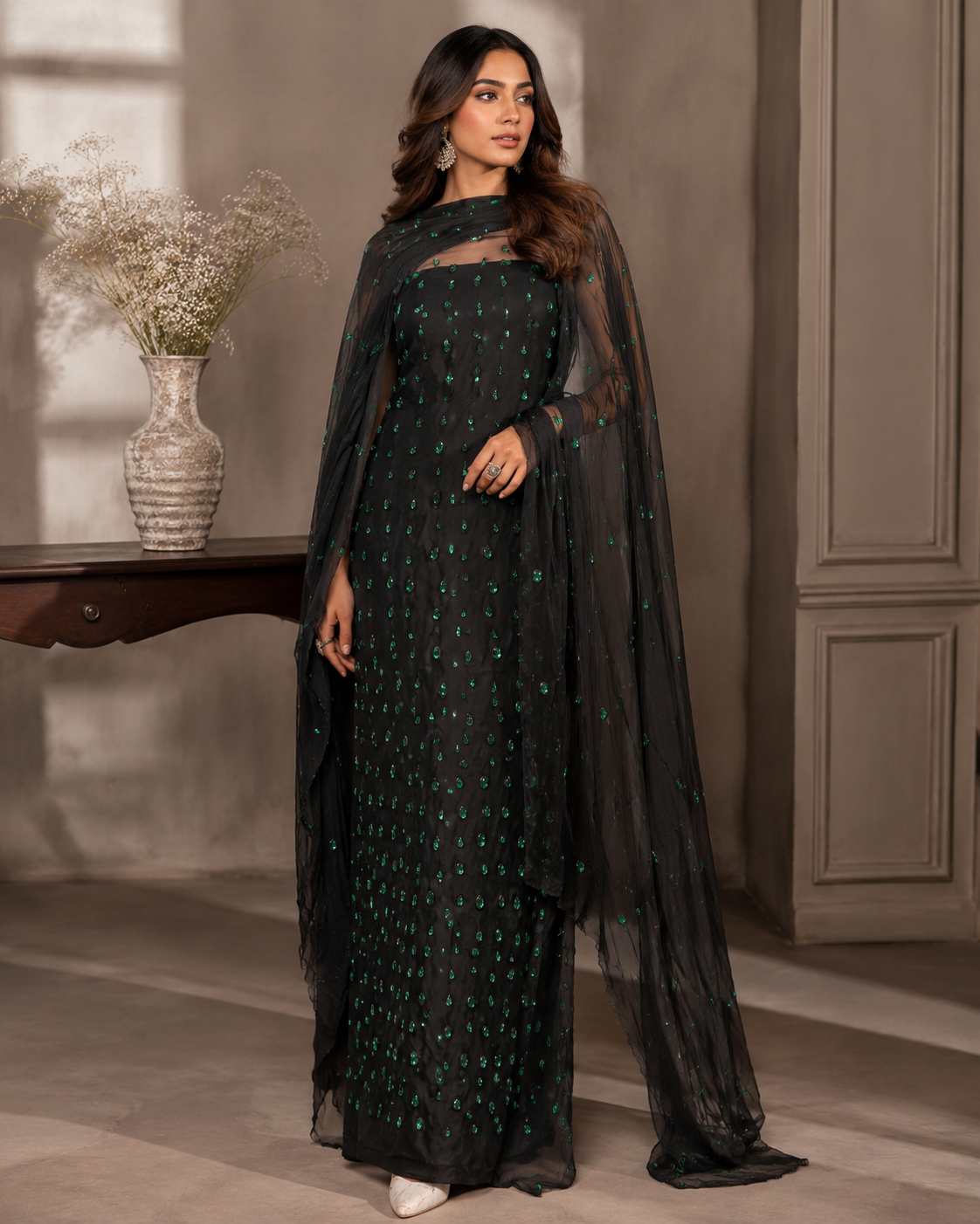 Hand Embellished Dress (unstich)