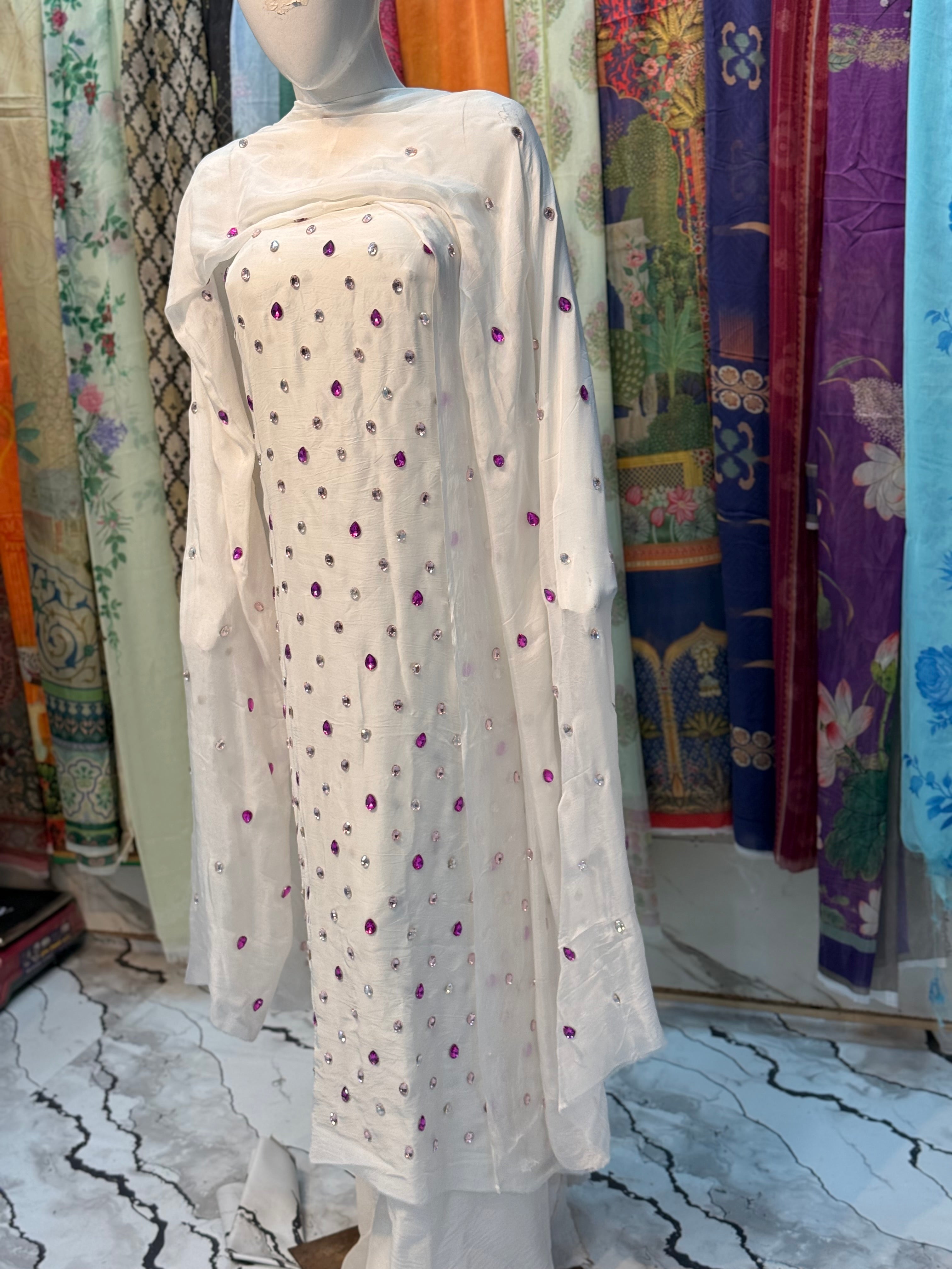 Hand Embellished Dress (unstich)