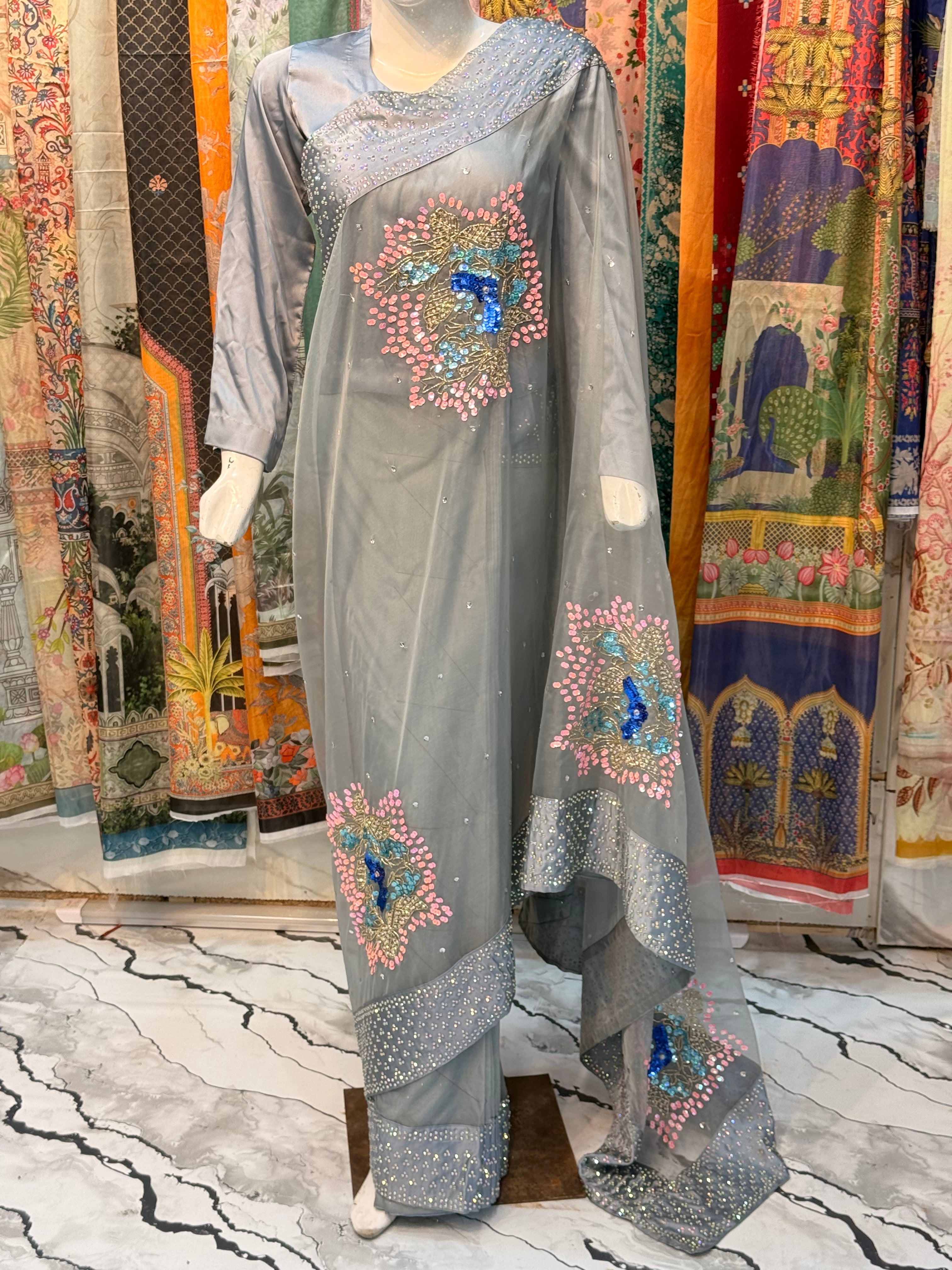 Muse Work Saree (stiched)