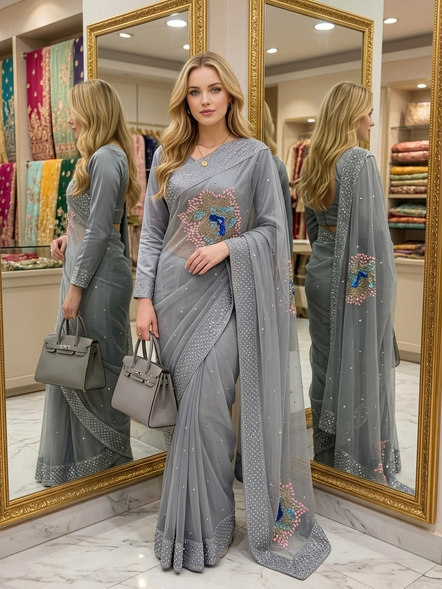 Muse Work Saree (stiched)