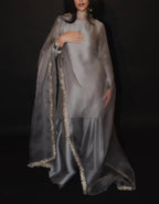 Plain Silk Dress (stiched)