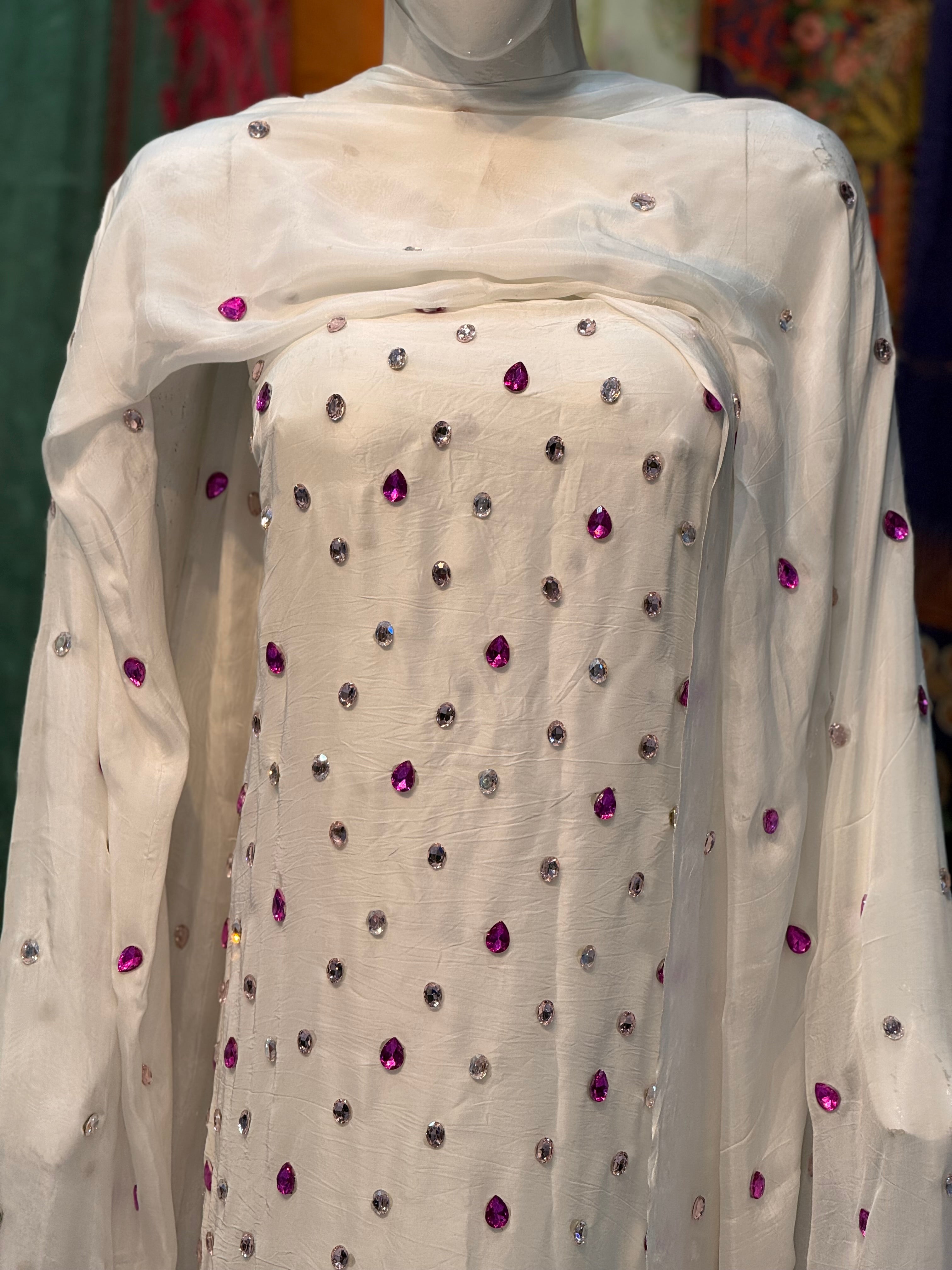 Hand Embellished Dress (unstich)