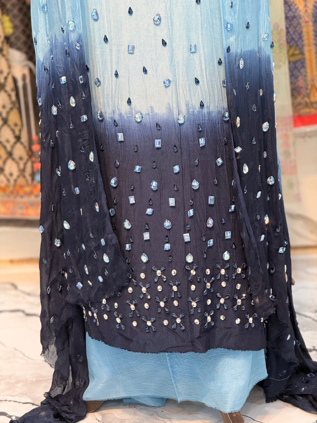 Hand Embellished Dress (unstich)