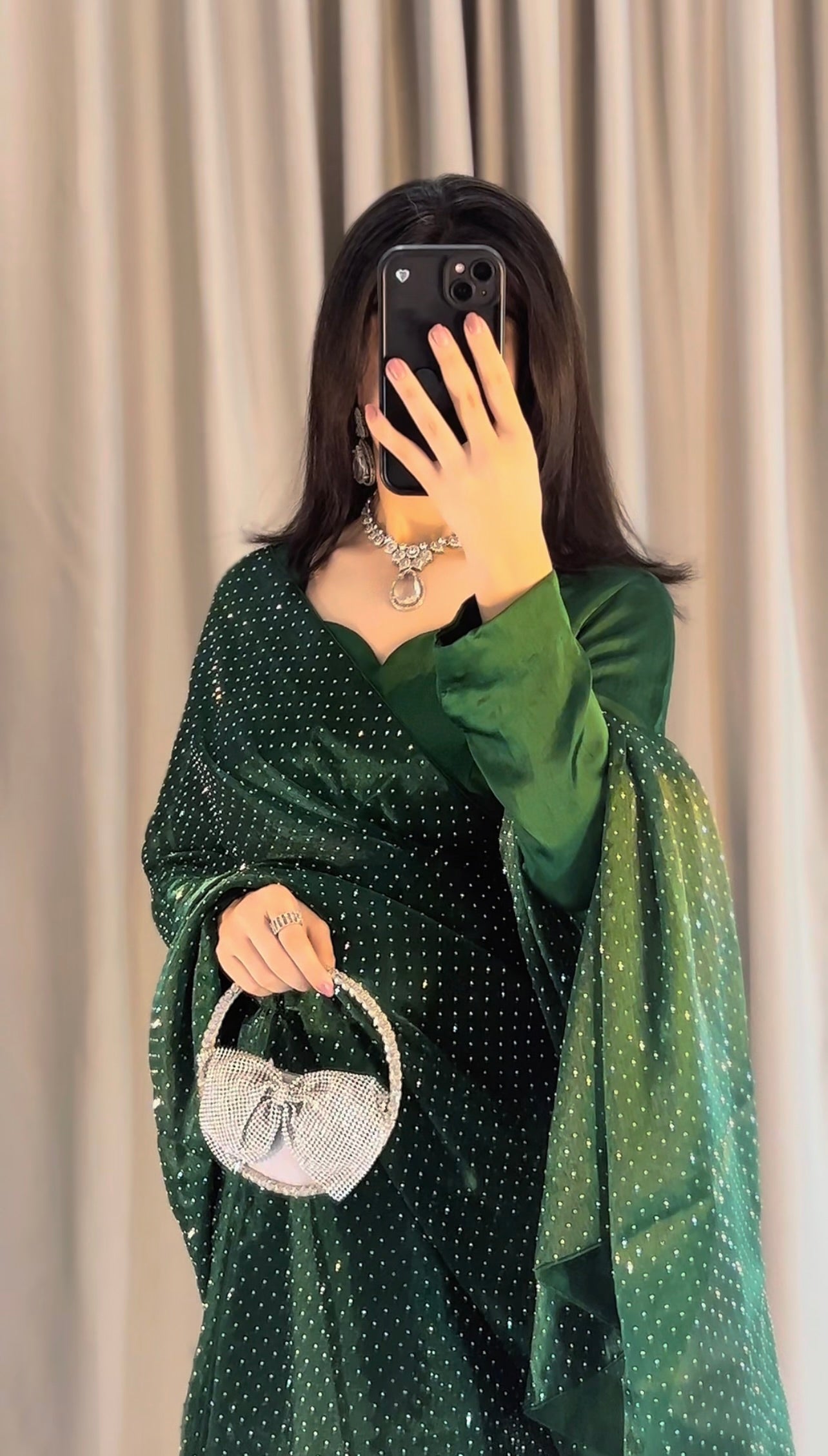 Stone Work Saree (stiched)