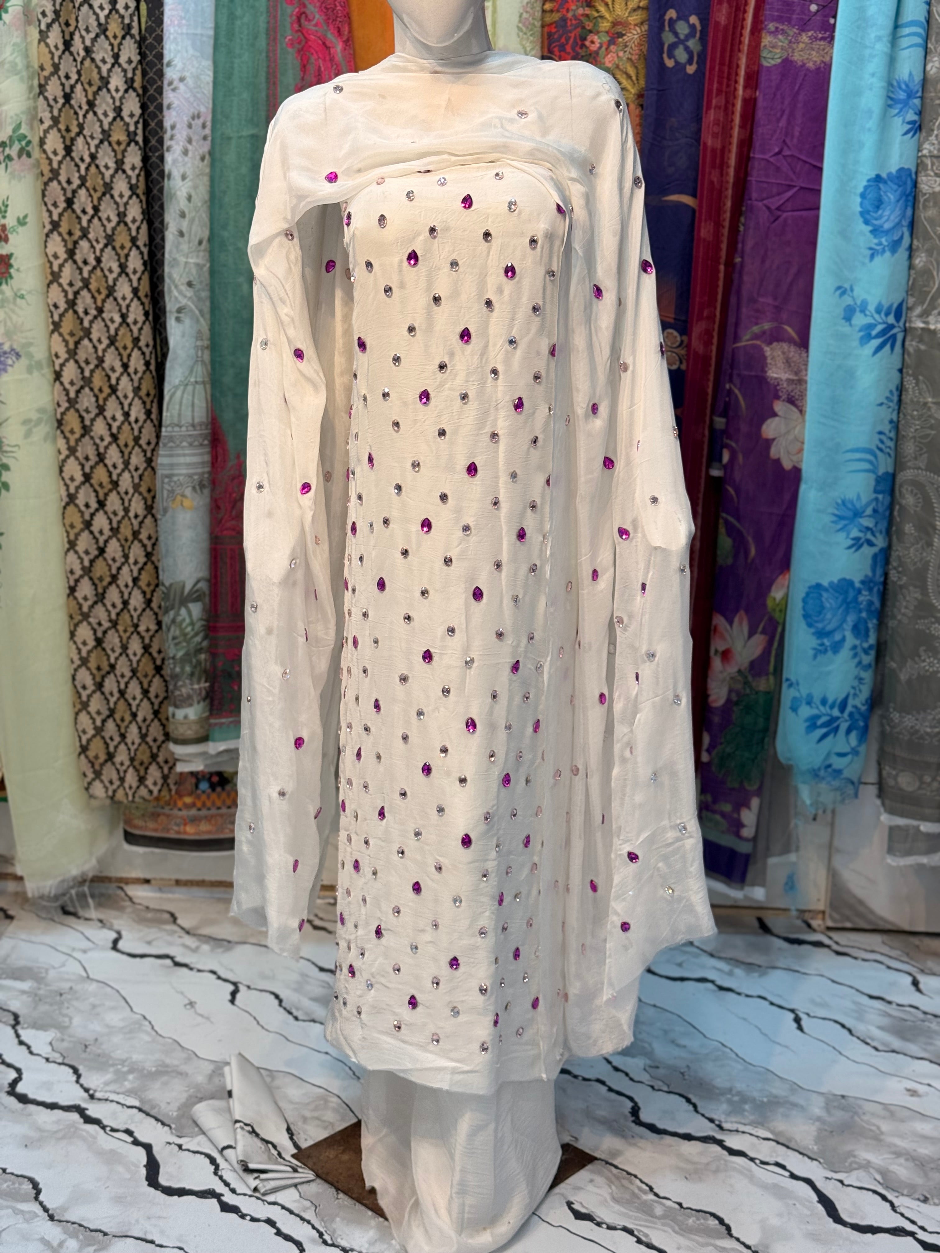 Hand Embellished Dress (unstich)
