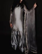 Plain Silk Dress (stiched)